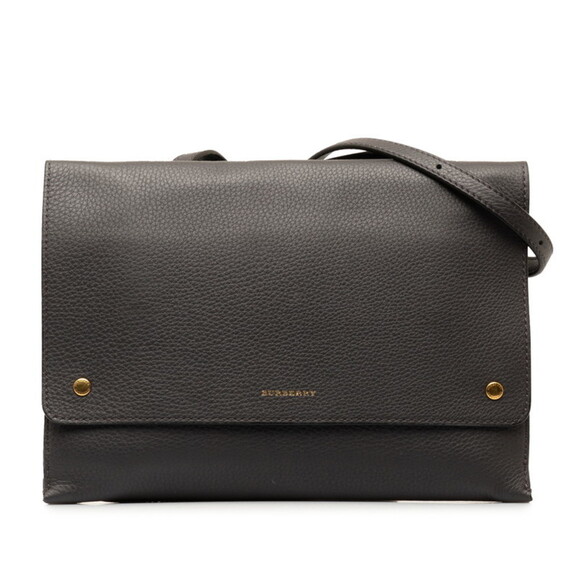 BURBERRY Black Leather Shoulder Bag - Picture 1 of 11
